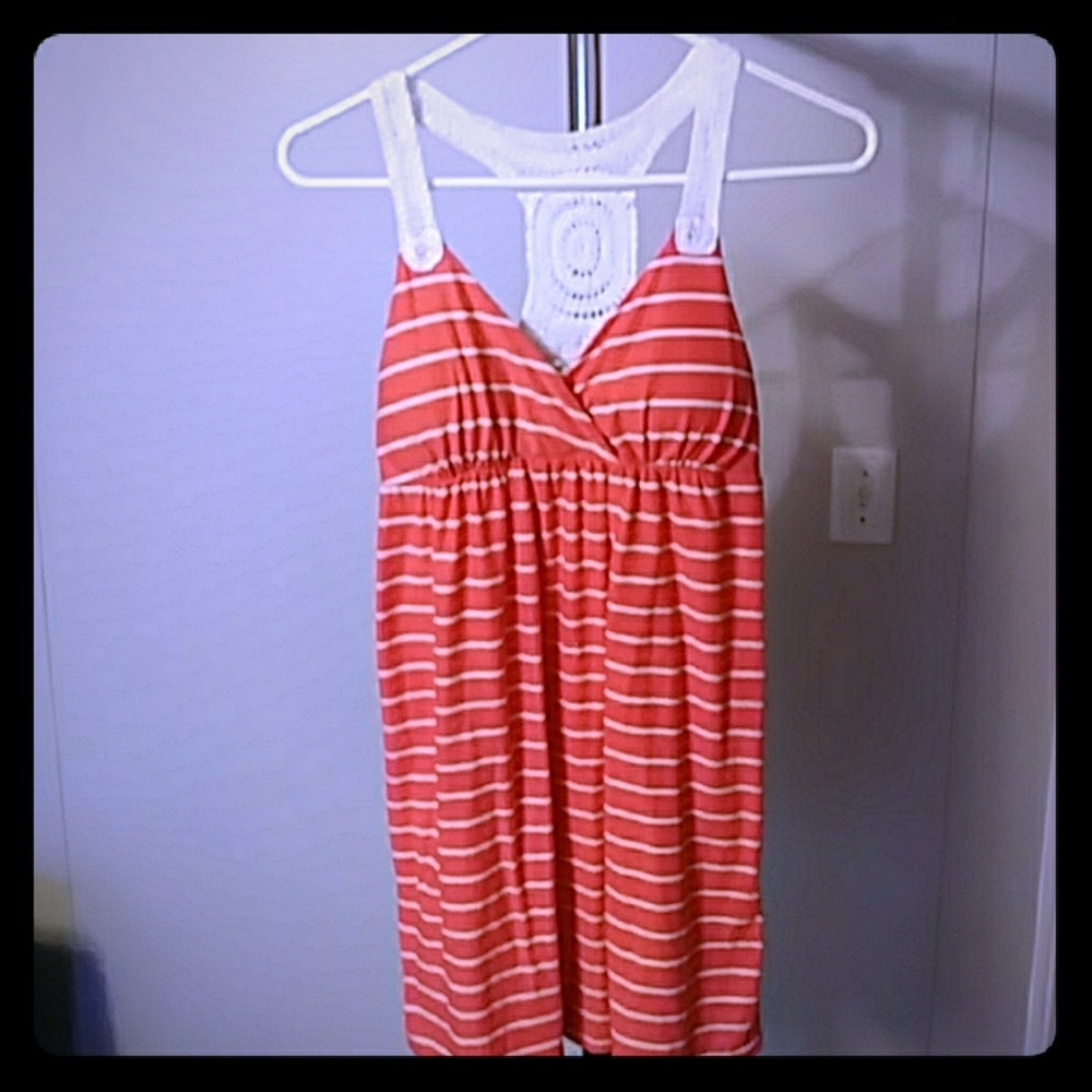 Pink Stripe Tank Dress